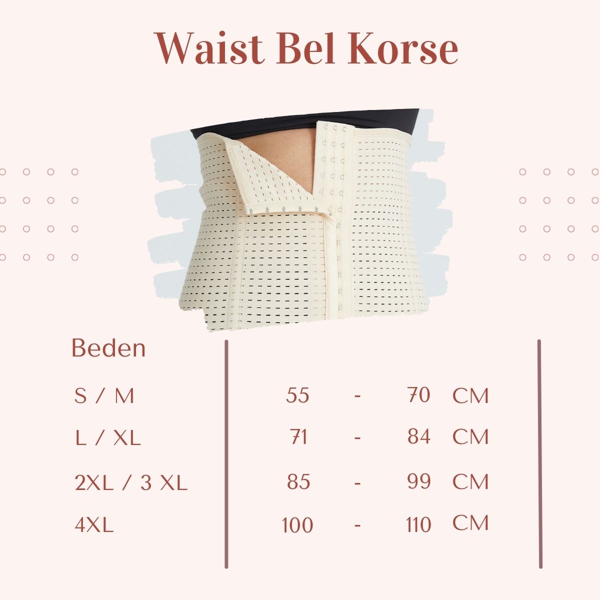 Waist Bel Korse Lohusa Korse