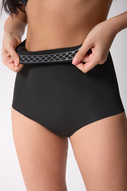Yüksek Bel Lazer Kesim Slip Korse