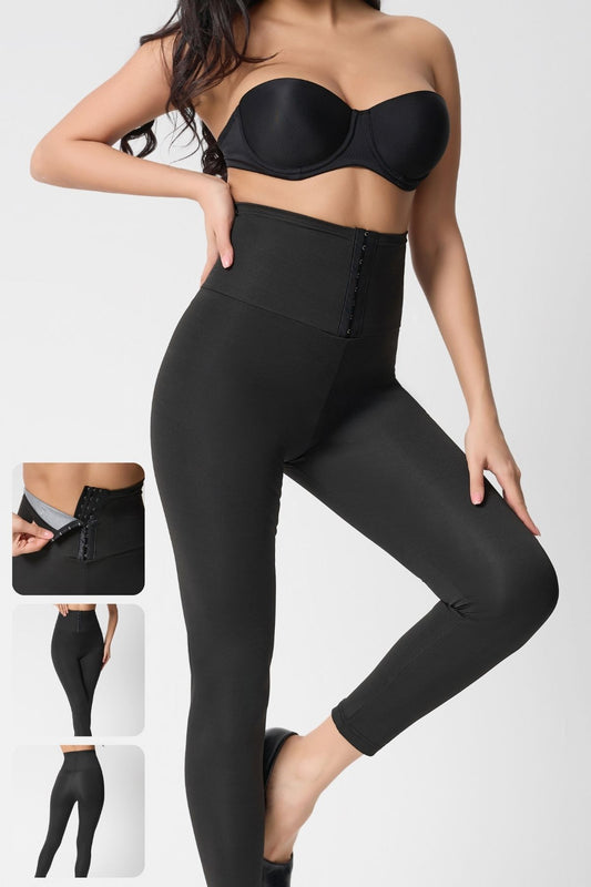 Yüksek Bel Termal Sauna Agraflı Tayt